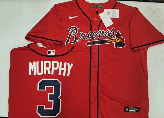 Nike Atlanta Braves DALE MURPHY Sewn Baseball Jersey RED