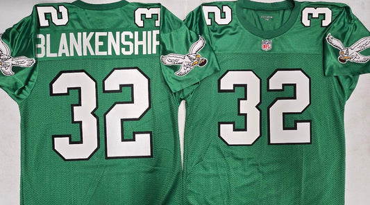 Philadelphia Eagles REID BLANKENSHIP Vintage Throwback Football Jersey KELLY GREEN