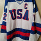 Mens K1 MIKE ERUZIONE 1980 Miracle On Ice Hockey Jersey WHITE