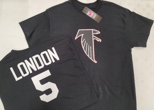 Mens NFL Team Apparel Atlanta Falcons DRAKE LONDON Throwback Football Jersey Shirt BLACK