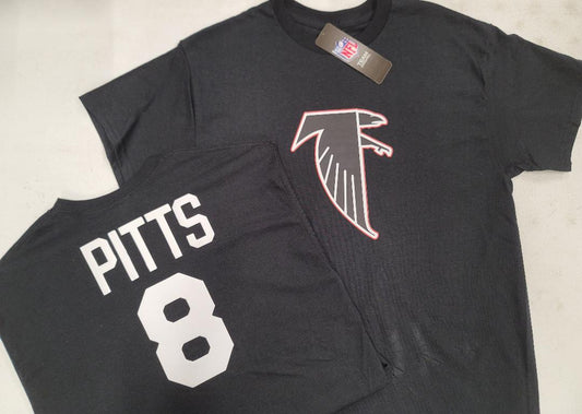 Mens NFL Team Apparel Atlanta Falcons KYLE PITTS Throwback Football Jersey Shirt BLACK