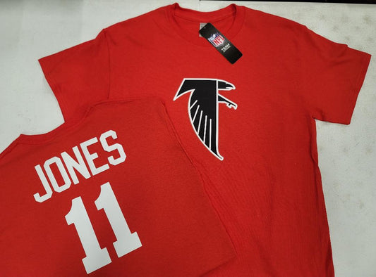 Mens NFL Team Apparel Atlanta Falcons JULIO JONES Throwback Football Jersey Shirt RED