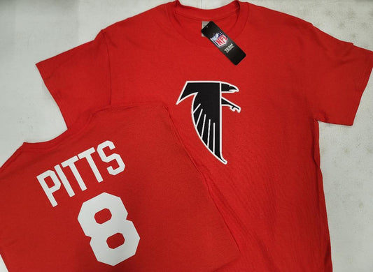 Mens NFL Team Apparel Atlanta Falcons KYLE PITTS Throwback Football Jersey Shirt RED