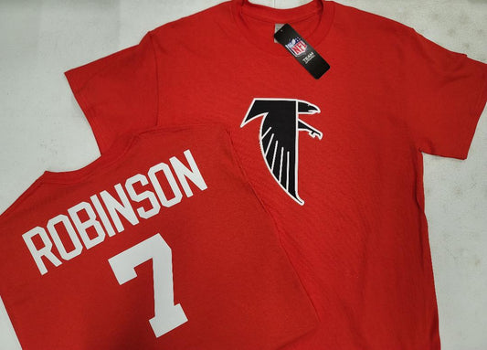 Mens NFL Team Apparel Atlanta Falcons BIJAN ROBINSON Throwback Football Jersey Shirt RED