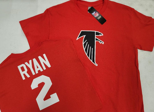 Mens NFL Team Apparel Atlanta Falcons MATT RYAN Throwback Football Jersey Shirt RED