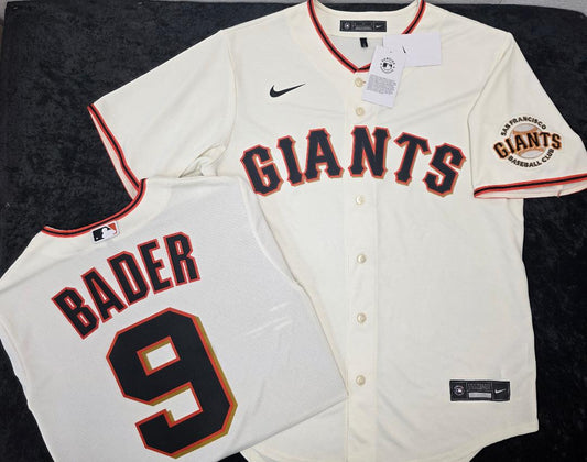 Mens Nike San Francisco Giants HARRISON BADER Baseball JERSEY CREAM