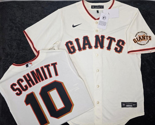 Mens Nike San Francisco Giants CASEY SCHMITT Baseball JERSEY CREAM