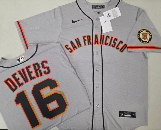 Mens Nike San Francisco Giants RAFAEL DEVERS Baseball JERSEY GRAY
