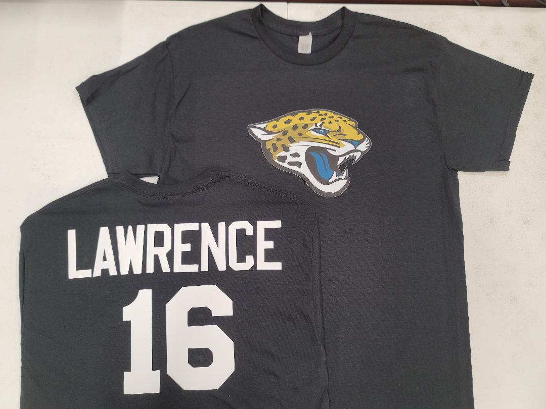 Mens NFL Team Apparel Jacksonville Jaguars TREVOR LAWRENCE Football Jersey Shirt BLACK