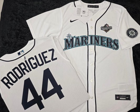 Nike Seattle Mariners JULIO RODRIGUEZ Sewn Baseball Jersey WHITE