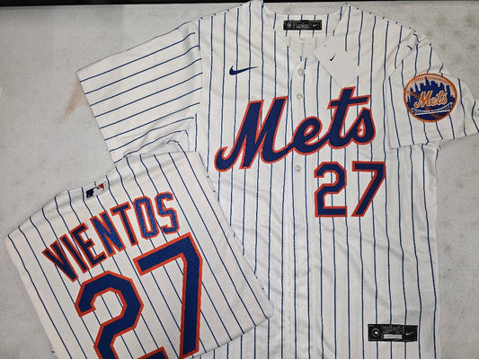 Mens Nike New York Mets MARK VIENTOS Baseball Jersey WHITE P/S New