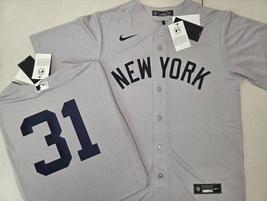 Mens Nike New York Yankees CAM SCHLITTLER Sewn Baseball Jersey GRAY