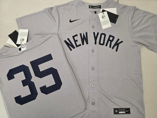 Mens Nike New York Yankees CODY BELLINGER Sewn Baseball Jersey GRAY