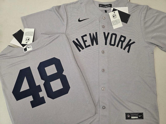 Mens Nike New York Yankees PAUL GOLDSCHMIDT Sewn Baseball Jersey GRAY