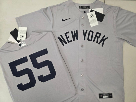 Mens Nike New York Yankees CARLOS RODON Sewn Baseball Jersey GRAY