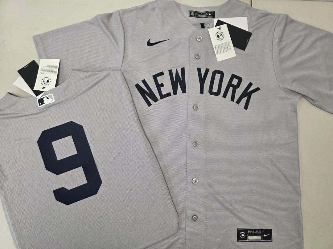 Mens Nike New York Yankees ROGER MARIS Sewn Baseball Jersey GRAY