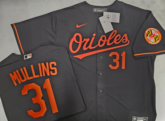 Nike Baltimore Orioles CEDRIC MULLINS Sewn Baseball Jersey BLACK