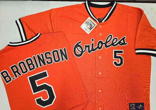 Cooperstown Collection Baltimore Orioles BROOKS ROBINSON Throwback Baseball Jersey ORANGE