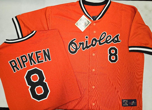 Cooperstown Collection Baltimore Orioles CAL RIPKEN Throwback Baseball Jersey ORANGE