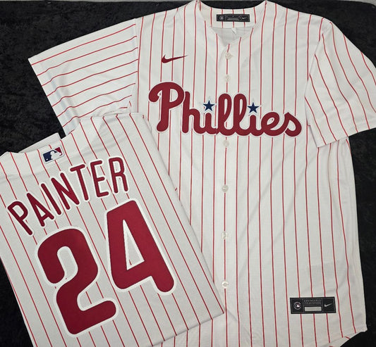 Nike Philadelphia Phillies ANDREW PAINTER Sewn Baseball Jersey WHT P/S