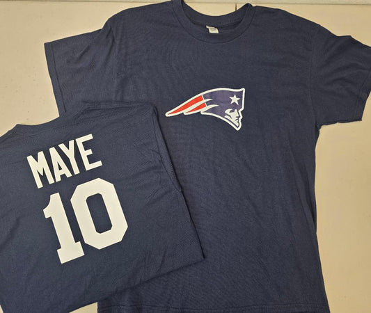 Mens NFL Team Apparel New England Patriots DRAKE MAYE Football Jersey Shirt NAVY