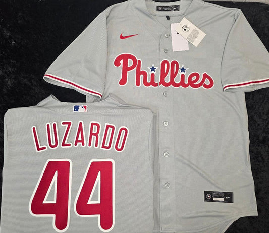 Nike Philadelphia Phillies JESUS LAZARDO Sewn Baseball Jersey GRAY