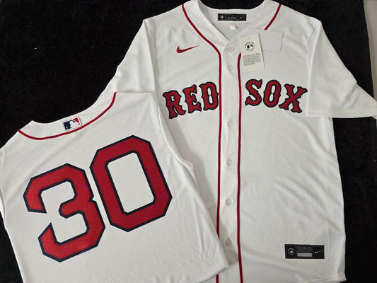 Nike Boston Red Sox ROB REFSNYDER Baseball Jersey WHITE