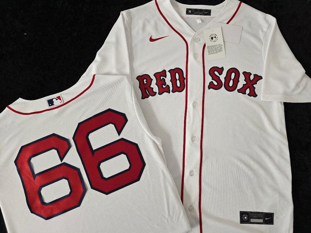 Nike Boston Red Sox BRAYAN BELLO Baseball Jersey WHITE
