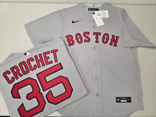 Nike Boston Red Sox GARRETT CROCHET Baseball Jersey GRAY
