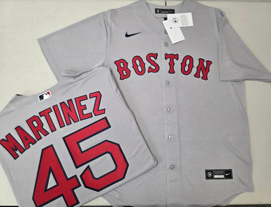Nike Boston Red Sox PEDRO MARTINEZ Baseball Jersey GRAY