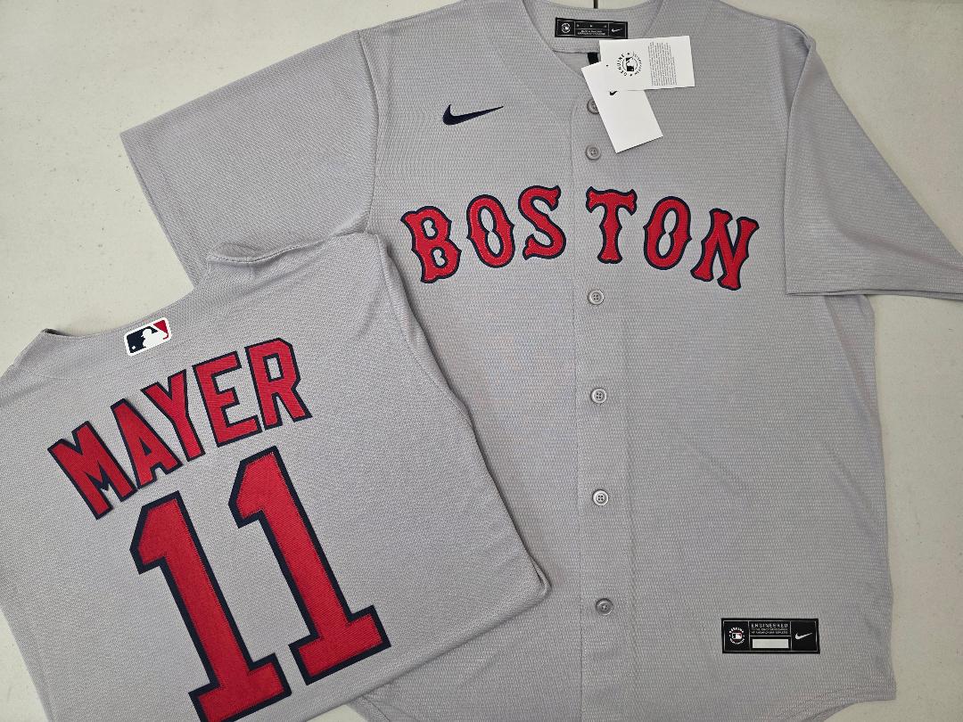 Nike Boston Red Sox MARCELO MAYER Baseball Jersey GRAY