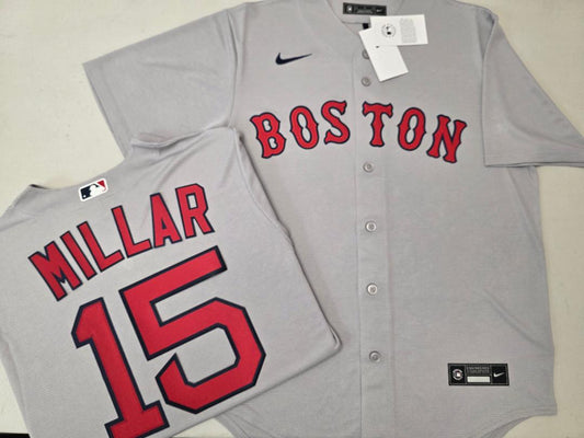 Nike Boston Red Sox KEVIN MILLAR Baseball Jersey GRAY