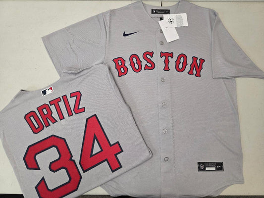 Nike Boston Red Sox DAVID ORTIZ Baseball Jersey GRAY