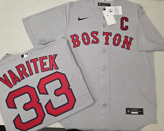 Nike Boston Red Sox JASON VARITEK Baseball Jersey GRAY