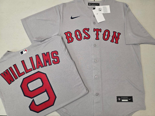 Nike Boston Red Sox TED WILLIAMS Baseball Jersey GRAY