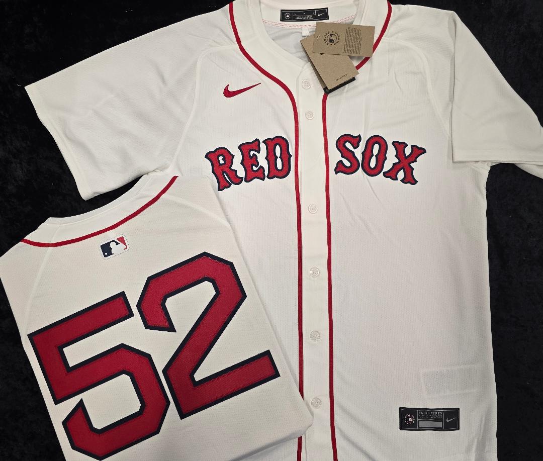 Nike Boston Red Sox WILYER ABREU Baseball Jersey WHITE