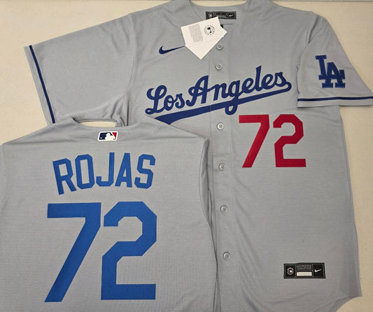 Nike Los Angeles Dodgers MIGUEL ROJAS Baseball Jersey GRAY