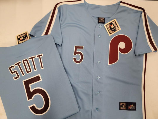 Cooperstown Collection Philadelphia Phillies BRYSON STOTT Sewn THROWBACK Baseball Jersey