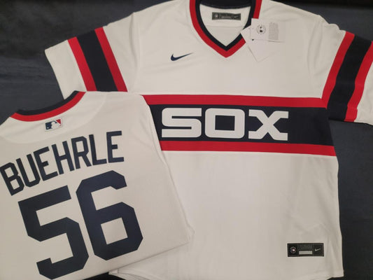 Nike Chicago White Sox MARK BUEHRLE Throwback Vintage Baseball Jersey