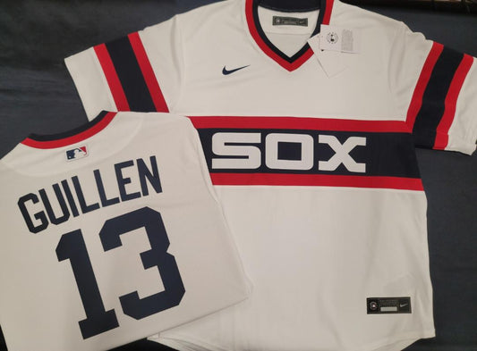 Nike Chicago White Sox OZZIE GUILLEN Throwback Vintage Baseball Jersey