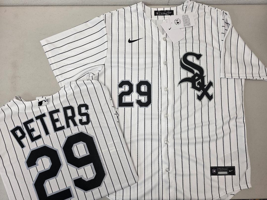 Nike Chicago White Sox TRISTAN PETERS Baseball Jersey WHITE P/S