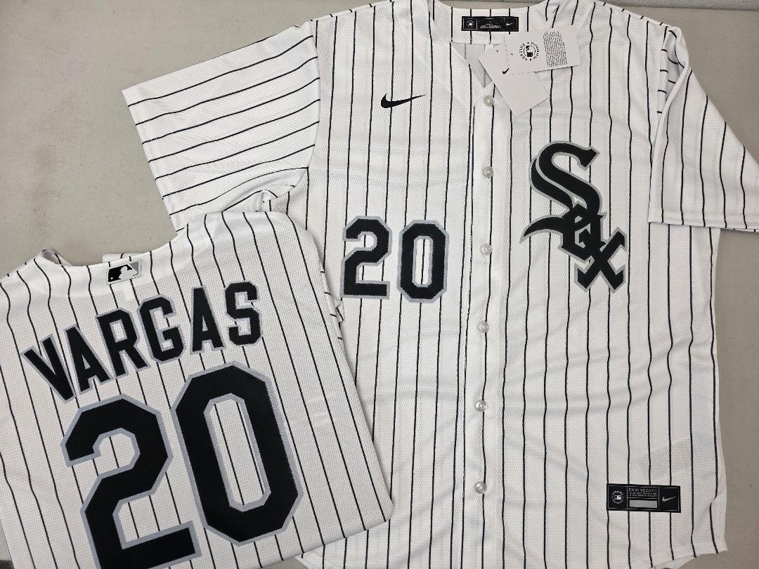 Nike Chicago White Sox MIGUEL VARGAS Baseball Jersey WHITE P/S