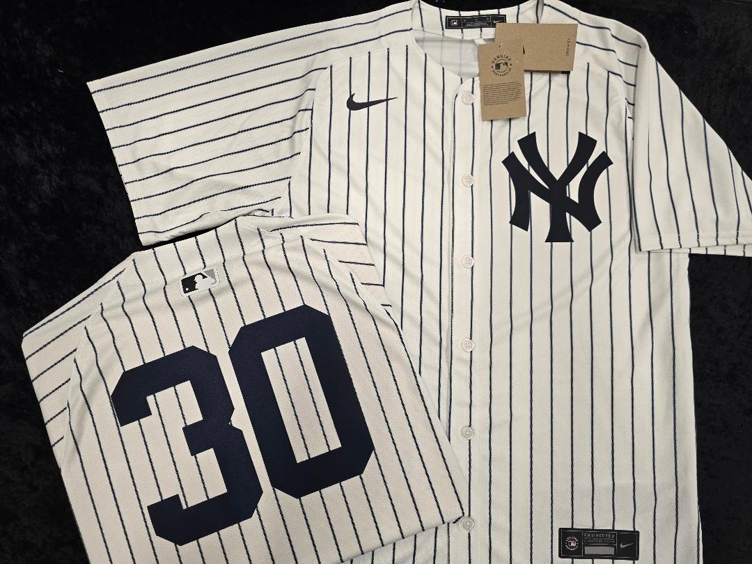 Mens Nike New York Yankees LUKE WEAVER Sewn Baseball Jersey WHITE
