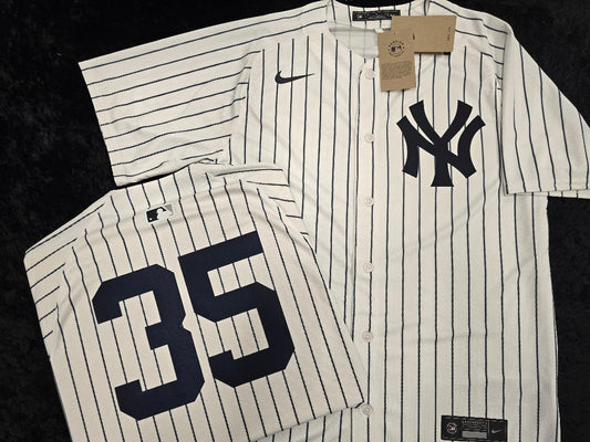 Mens Nike New York Yankees CODY BELLINGER Sewn Baseball Jersey WHITE