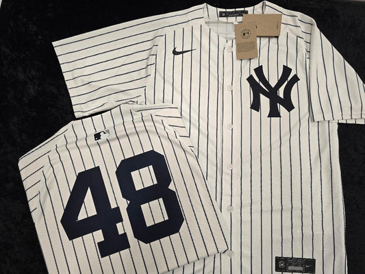 Mens Nike New York Yankees PAUL GOLDSCHMIDT Sewn Baseball Jersey WHITE