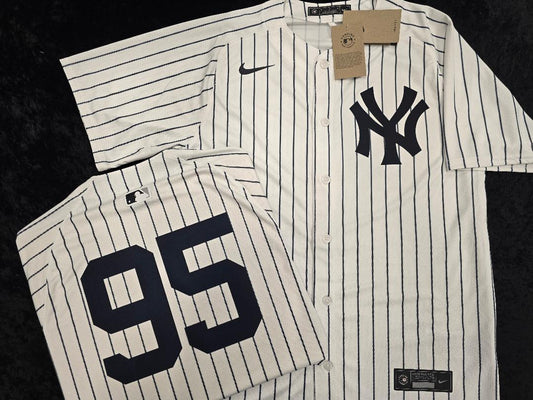Mens Nike New York Yankees OSWALDO CABRERA Sewn Baseball Jersey WHITE