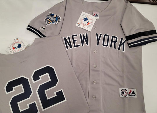 Majestic New York Yankees ROGER CLEMENS 2000 World Series Baseball Jersey GRAY (Bob Lemon)