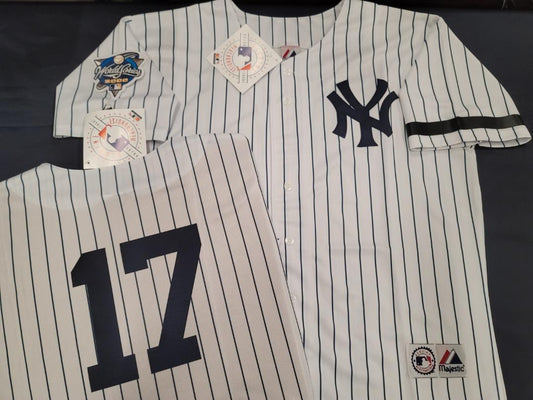 Majestic New York Yankees DWIGHT GOODEN 2000 World Series Baseball JERSEY White P/S (Bob Lemon)