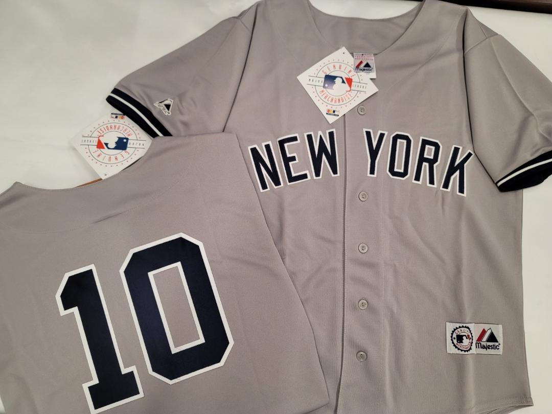 Majestic New York Yankees PHIL RIZZUTO Sewn Baseball JERSEY GRAY