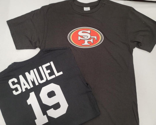 Mens NFL Team Apparel San Francisco 49ers DEEBO SAMUEL Football Jersey Shirt BLACK